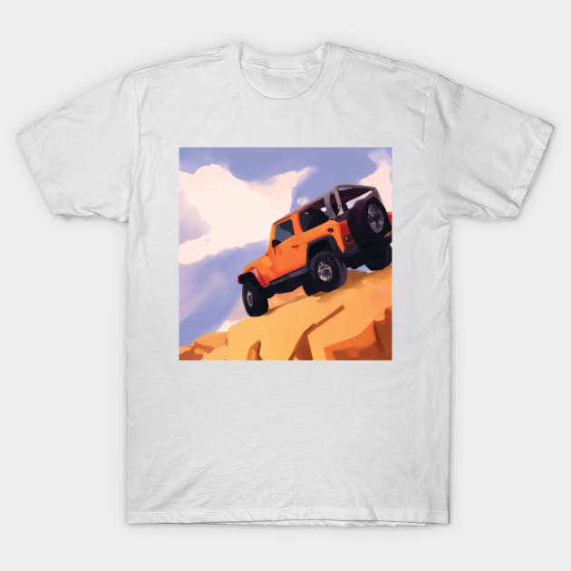 Jeep Wrangler offroading in Moab T-Shirt by OFFROAD-DESIGNS